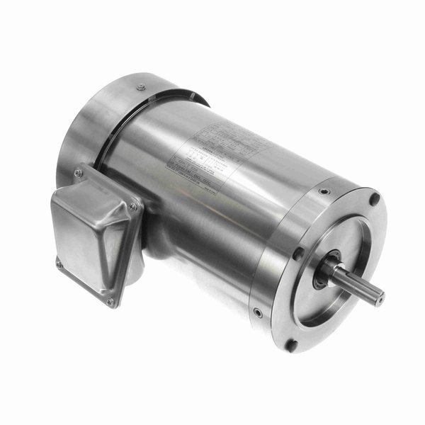 Leeson General Purpose Motor, 1 HP, 3 Ph, 60 Hz, 208-230/460 V, 1800 RPM, 56C Frame, TEFC 191564.00